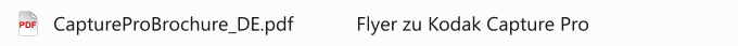 PDF CaptureProBrochure_DE.pdf Flyer zu Kodak Capture Pro